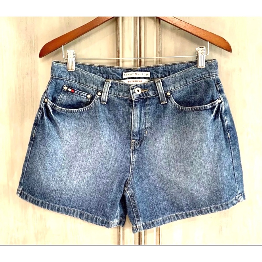 Tommy Hilfiger Boyfriend Denim Shorts Sz 6/8